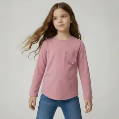 YAMP - Polo Niña Manga Larga Algodón