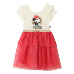 MINNIE - Vestido Niña Manga Corta Algodón