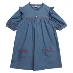 CONIGLIO - Vestido Niña Manga Corta Algodón