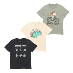 YAMP - Polo Niño Pack X3 Manga Corta Algodón