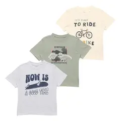 YAMP - Polo Niño Pack X3 Manga Corta Algodón