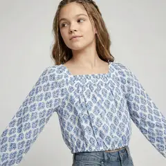 ELEVEN - Blusa Niña Manga Larga Algodón
