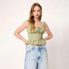 SYBILLA - Blusa Sin Mangas Mujer