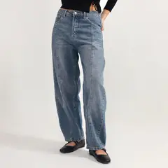 SYBILLA - Jean Baggy Tiro Medio Mujer