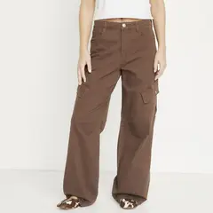 SYBILLA - Pantalón Cargo Tiro Alto Mujer