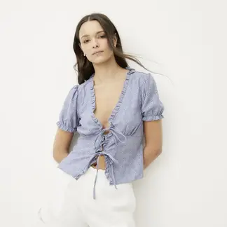 SYBILLA - Blusa Manga Corta Mujer