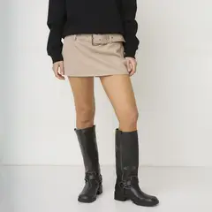 SYBILLA - Falda Short Denim Mujer