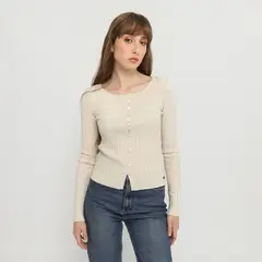 DENIMLAB - SWEATER MULTIBOTON ECRU S