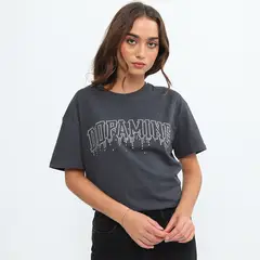 DENIMLAB - Polo Manga Corta Oversized Mujer