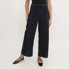 BASEMENT - Jean Wide Leg Tiro Alto Mujer