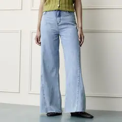 BASEMENT - Jean Wide Leg Tiro Alto Mujer