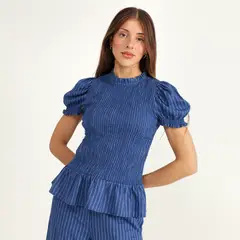 BASEMENT - Blusa Peplum Mujer