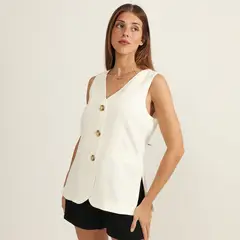 ELLE - Blusa Sin Mangas Mujer