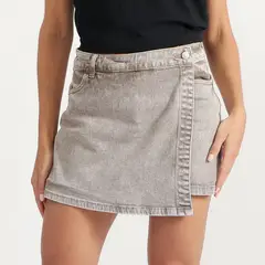 UNIVERSITY CLUB - Falda Short Denim Mujer