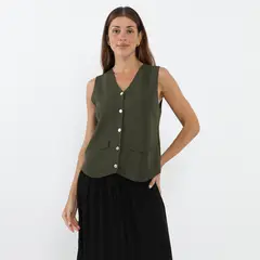 UNIVERSITY CLUB - Polo Sin Mangas Mujer