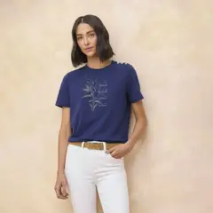 ELLE - Polo Manga Corta Mujer