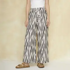 UNIVERSITY CLUB - Pantalón Wide Leg Tiro Alto Mujer