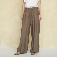 UNIVERSITY CLUB - PANTALON FLUIDO AM CHOCOLATE S