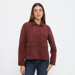 UNIVERSITY CLUB - Casaca Efecto Suede Mujer