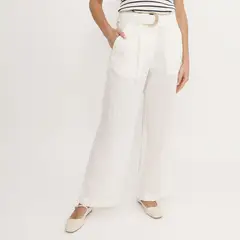 ELLE - Pantalón Fluido Mujer
