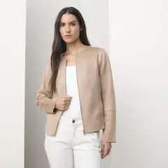 APOLOGY - Casaca Efecto Suede Mujer