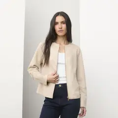 APOLOGY - Casaca Efecto Suede Mujer