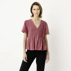 NEWPORT - Blusa Manga Corta Mujer