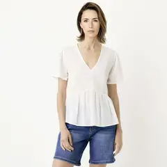 NEWPORT - Blusa Manga Corta Mujer