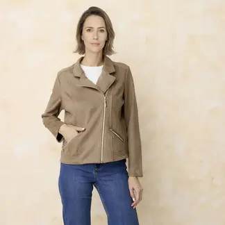 STEFANO COCCI - Casaca Efecto Suede Mujer