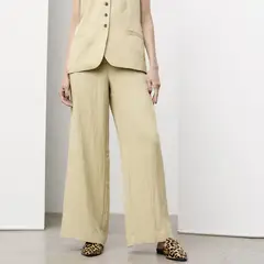 APOLOGY - Pantalón Straight Tiro Alto Mujer