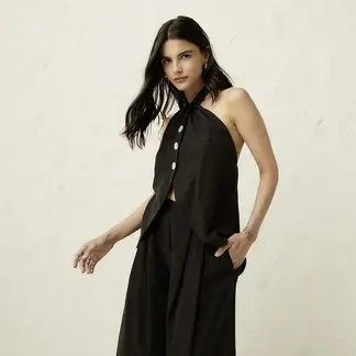 BASEMENT - Top Halter Mujer Studio