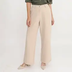 STEFANO COCCI - Pantalón Wide Leg Tiro Alto Mujer