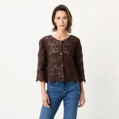 NEWPORT - Cardigan Manga Larga Mujer