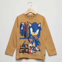 SONIC - Polo Niño Manga Larga Algodón