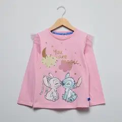 DISNEY - Polo Niña Algodón Lilo Y Stitch