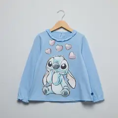LILO & STITCH - Polo Niña Manga Larga Algodón Lilo Y Stitch