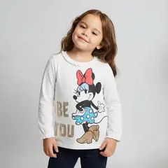 MINNIE - Polo Niña Manga Larga Algodón