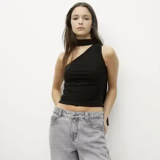 SYBILLA - Top Asimétrico Mujer