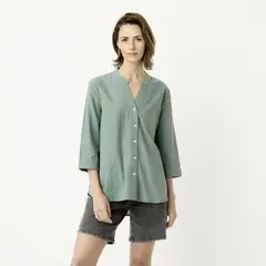 NEWPORT - Blusa Manga Larga 100% Algodón Mujer