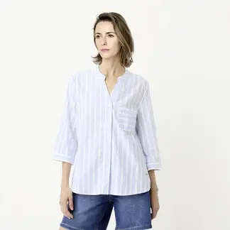 NEWPORT - Blusa Manga Larga 100% Algodón Mujer