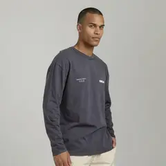 DENIMLAB - Polo Manga Larga Algodón Hombre