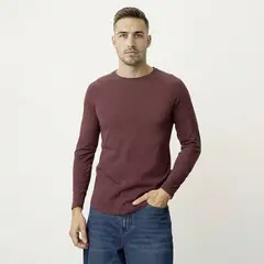 MOSSIMO - Polo Manga larga Algodón Hombre