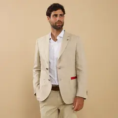 LA MARTINA - Saco 100% Lino Regular Fit Hombre