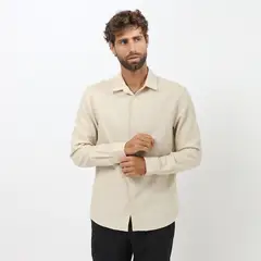 BASEMENT - Camisa Manga larga Algodón Hombre