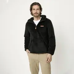 MOUNTAIN GEAR - Chompa Polar Sherpa Half Zipper Deportiva Outdoor Hombre