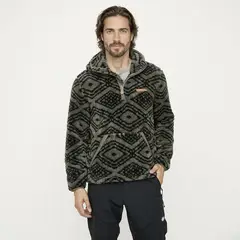 MOUNTAIN GEAR - Chompa Polar Sherpa Half Zipper Deportiva Outdoor Hombre