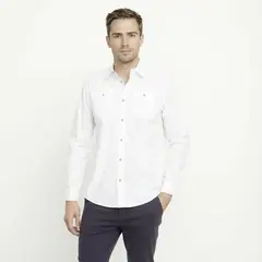 UNIVERSITY CLUB - Camisa 100% Algodón Regular Fit Hombre