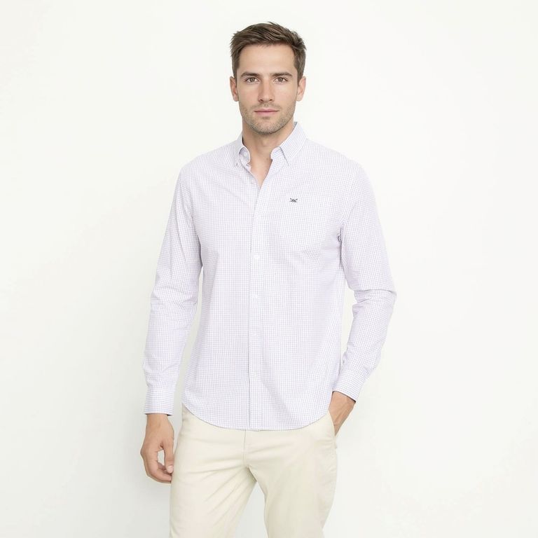 Camisa 100% Algodón Casual Hombre