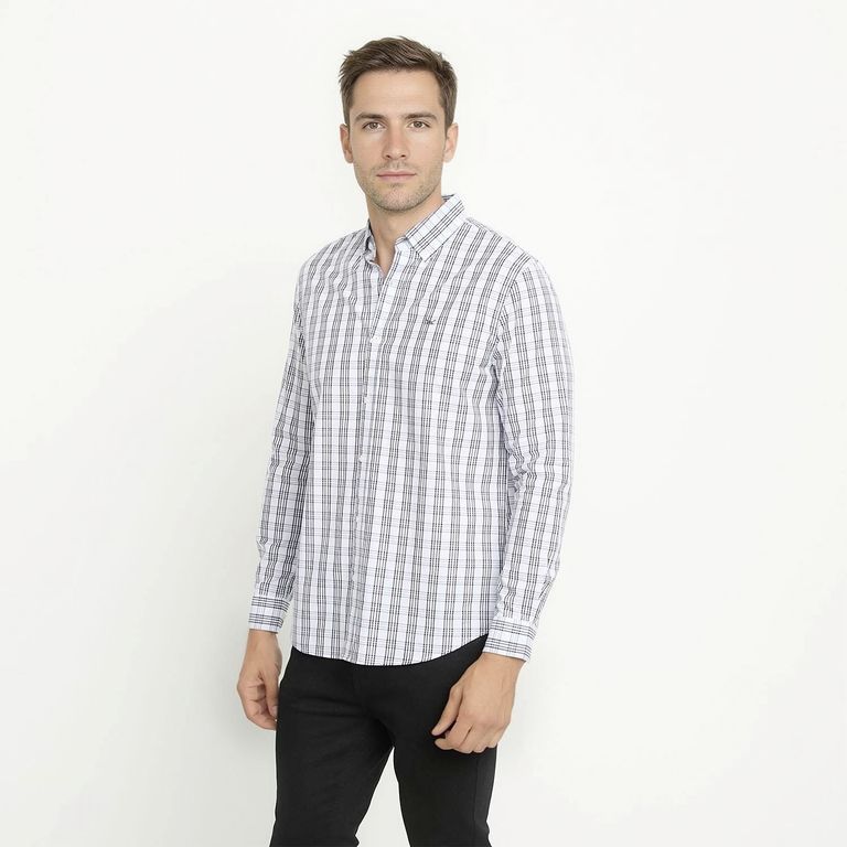 Camisa 100% Algodón Casual Hombre