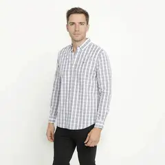 UNIVERSITY CLUB - Camisa 100% Algodón Casual Hombre